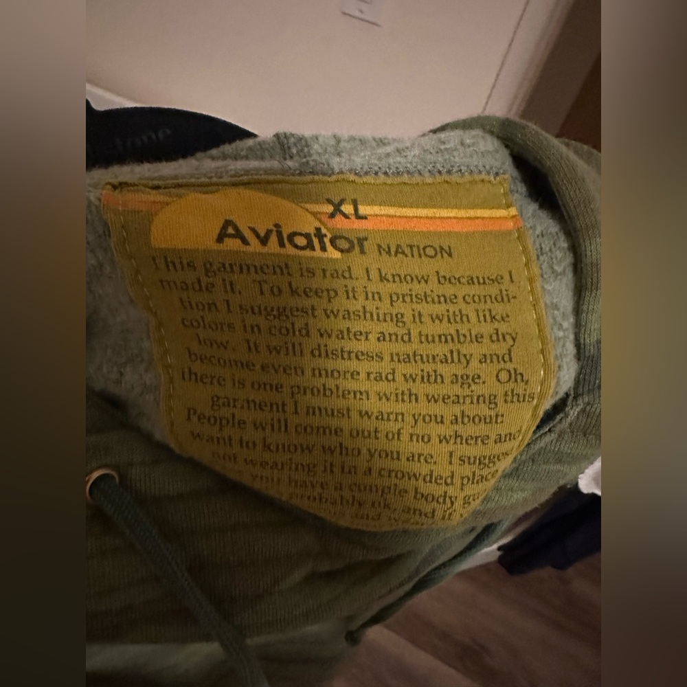 Aviator Nation NINJA PULLOVER HOODIE camo green - Picture 4 of 4
